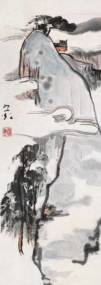 谢之光 山水 立轴